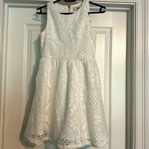 White lacy kids dress